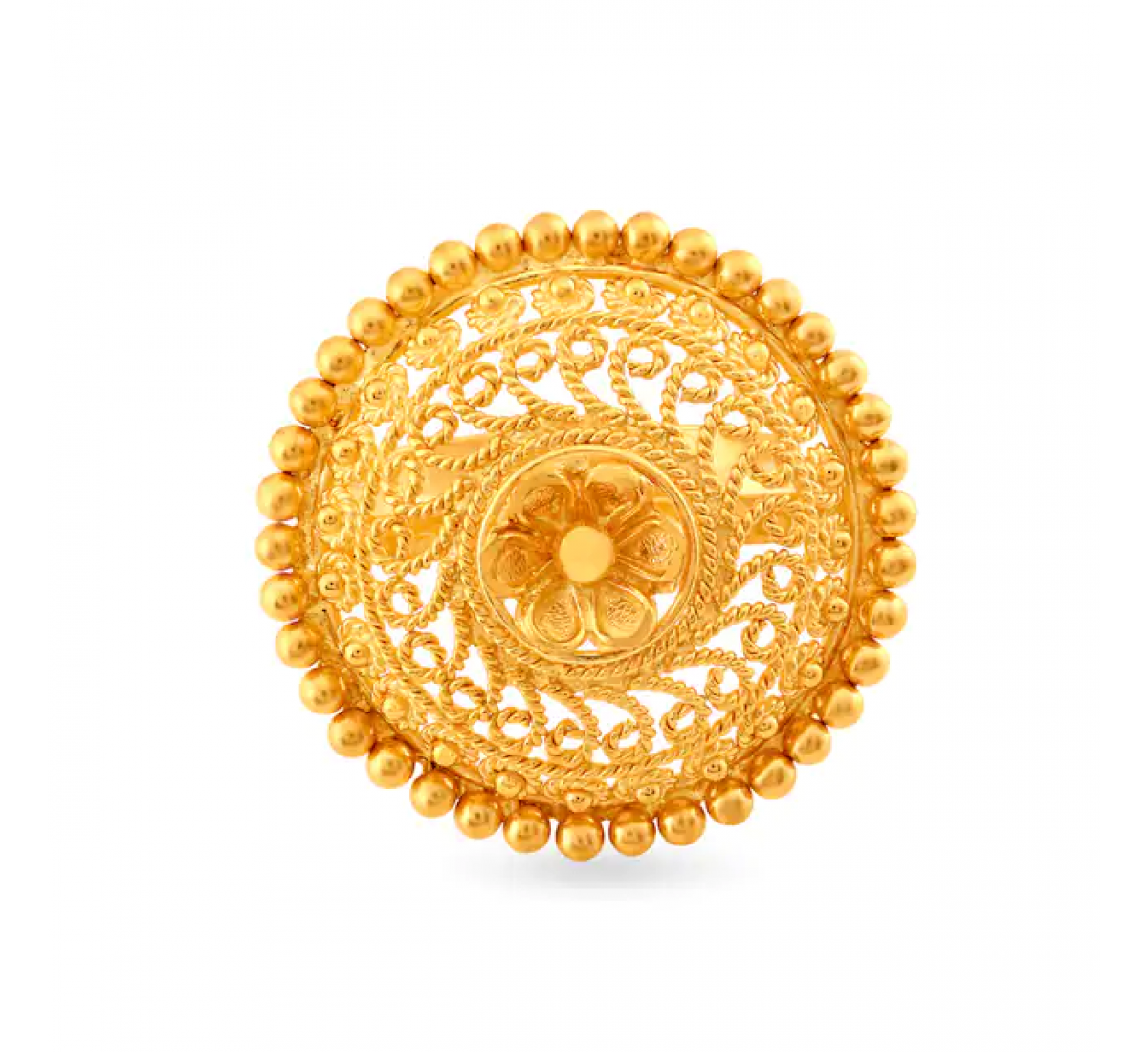 Marvel Tiered Floral Gold Ring