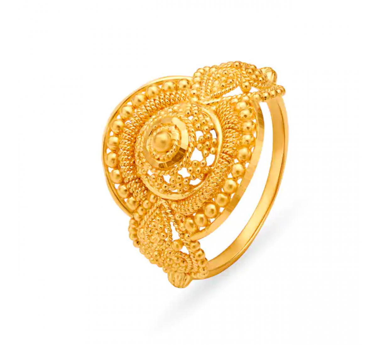 Elaborate Tiered Gold Ring
