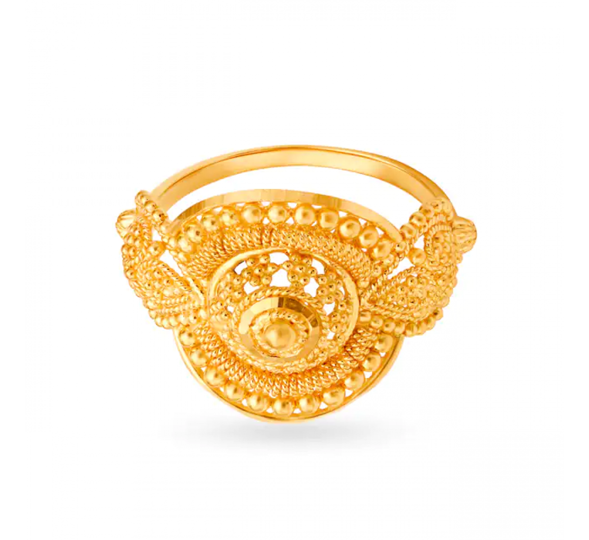 Elaborate Tiered Gold Ring