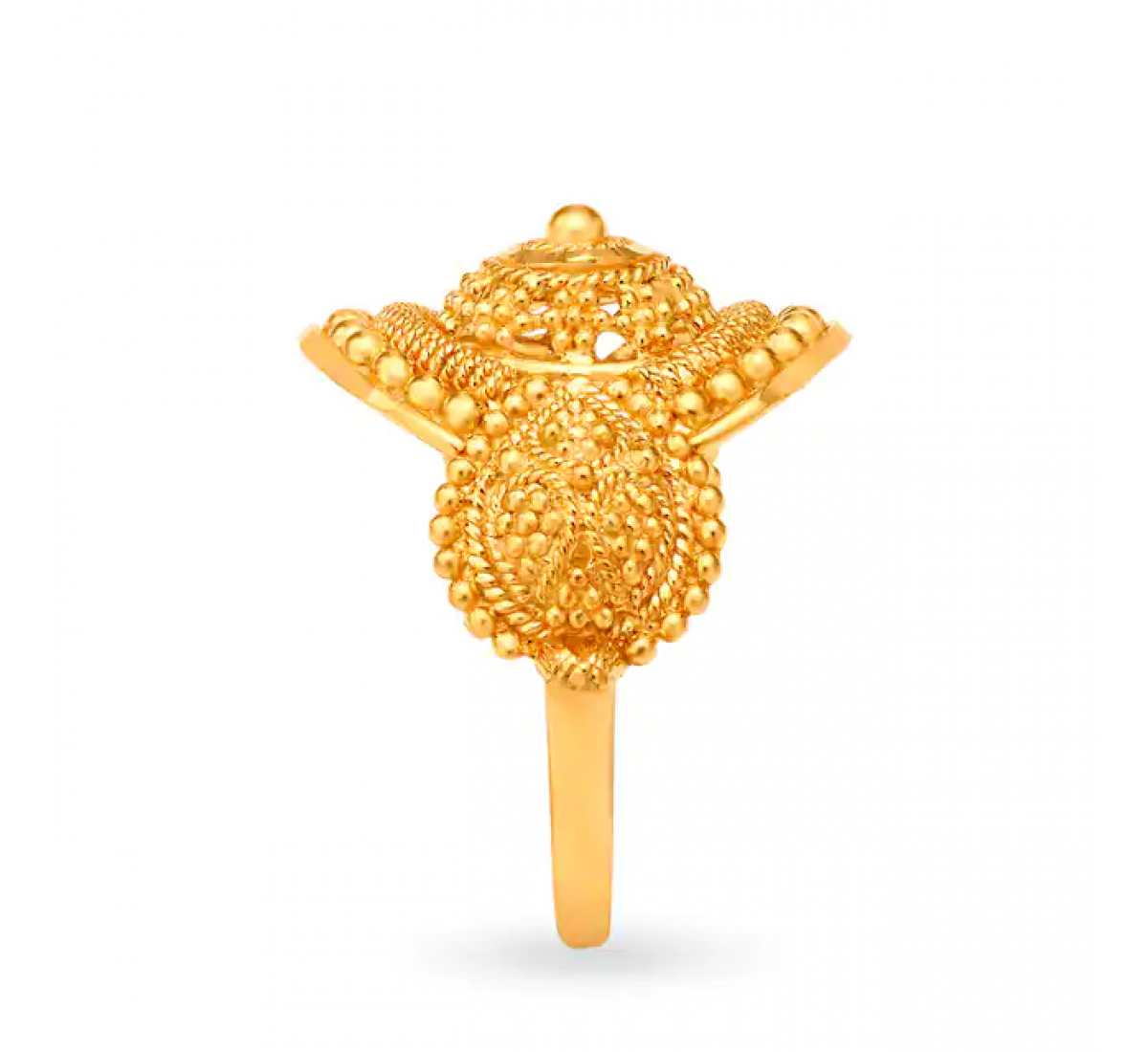 Elaborate Tiered Gold Ring