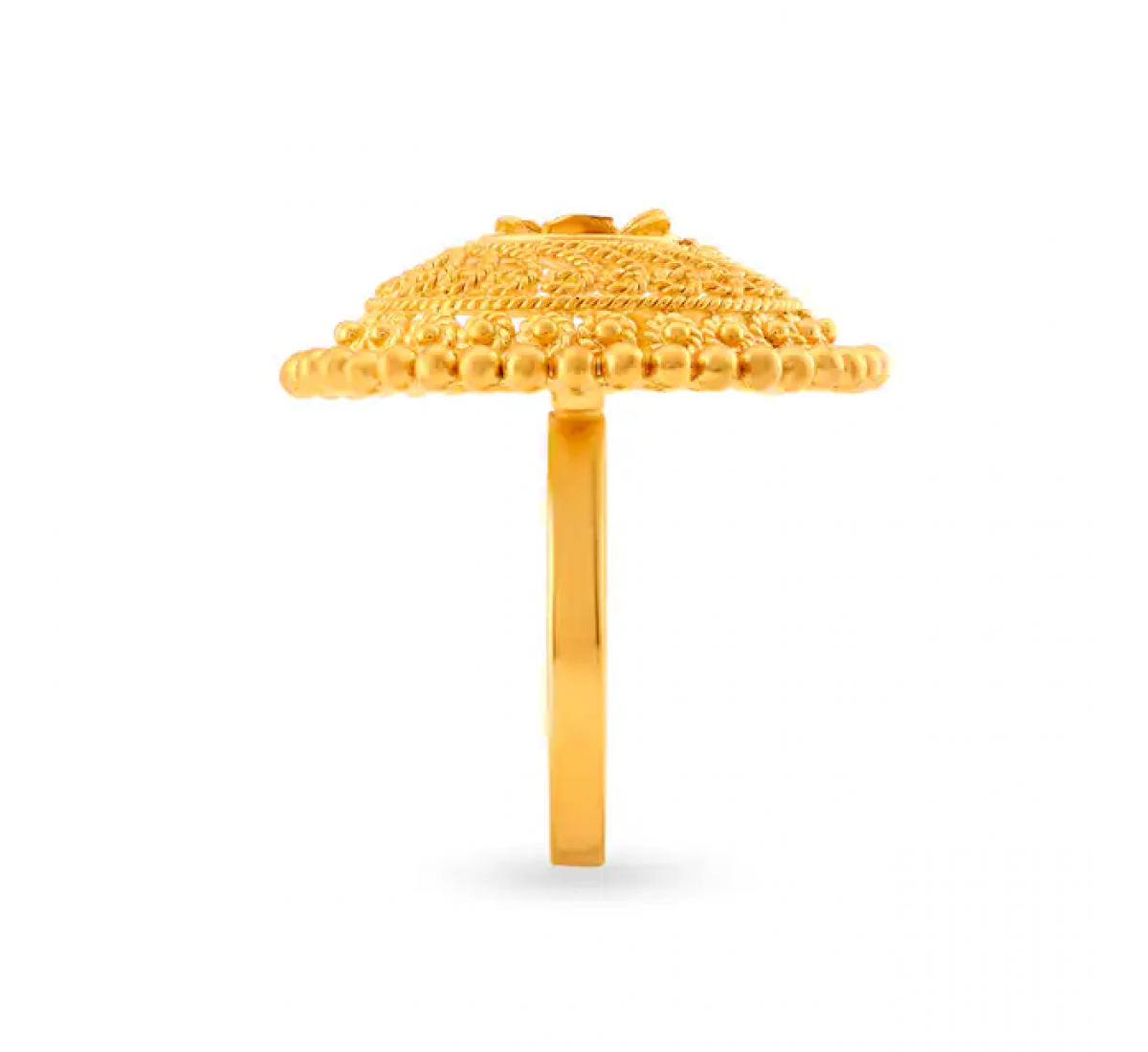 Sbella Tiered Floral Gold Ring