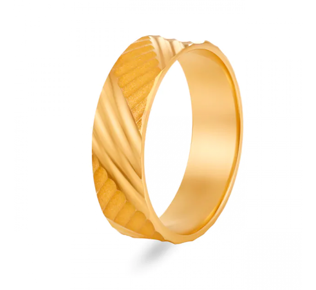 Handsome Gold Striped Ring