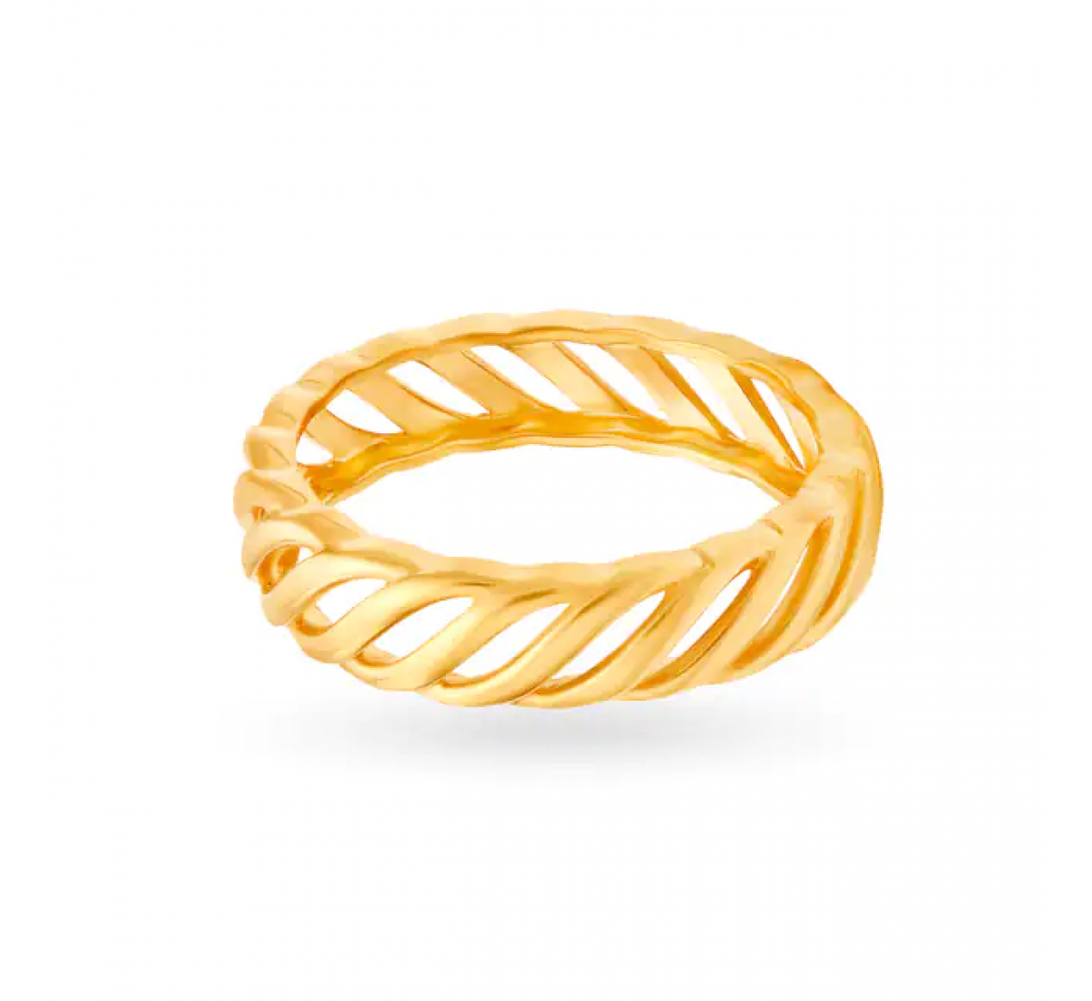 Stylish Elegant Gold Mesh Ring