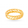 Stylish Elegant Gold Mesh Ring