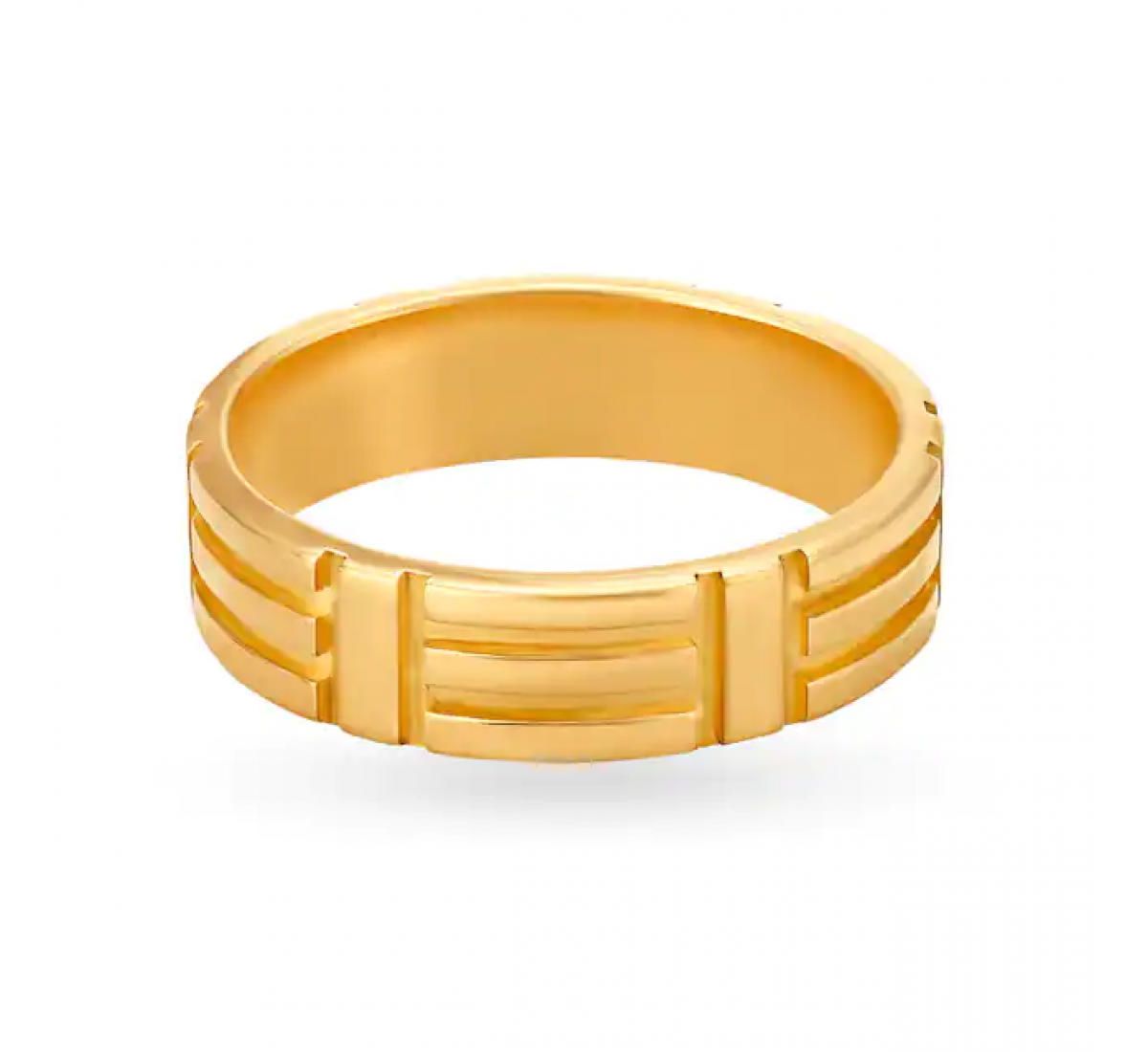 Splendid Gold Ridged Ring
