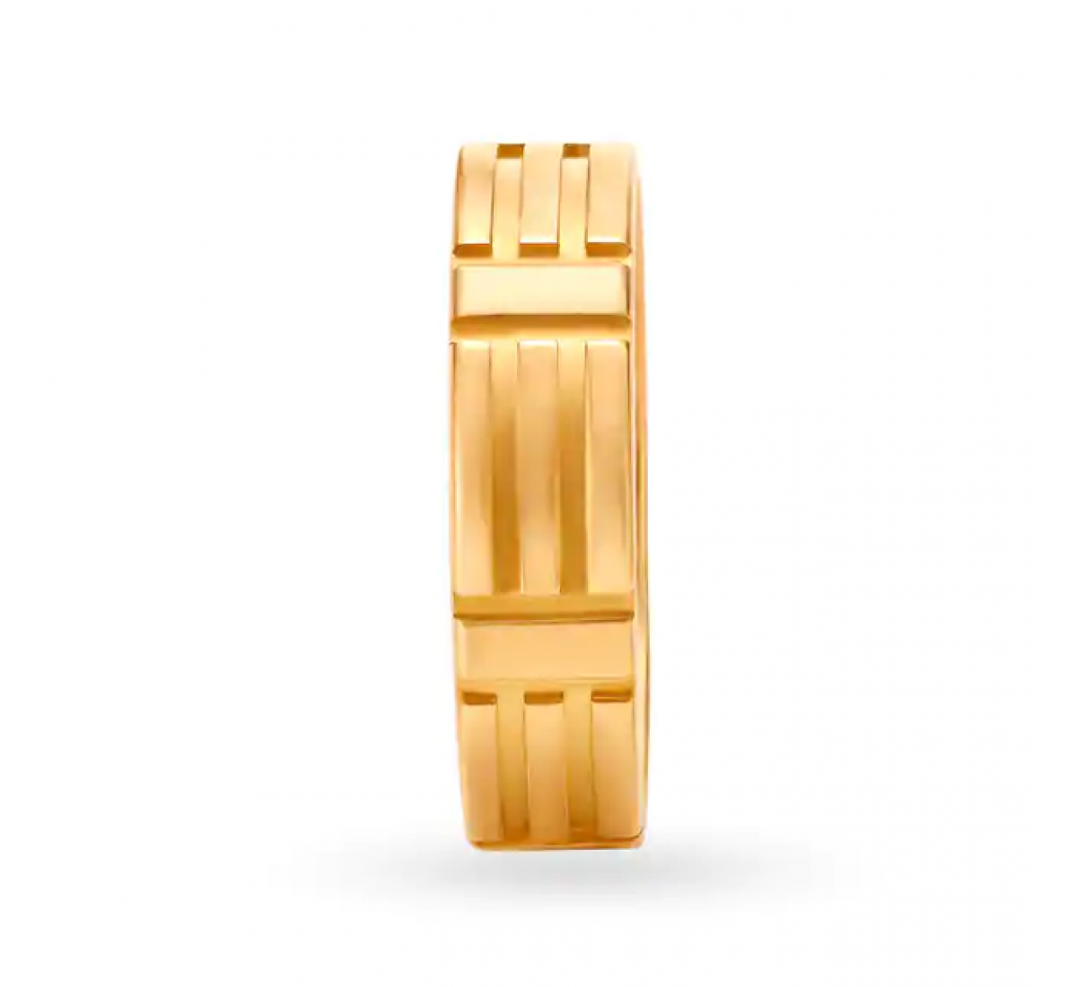 Splendid Gold Ridged Ring