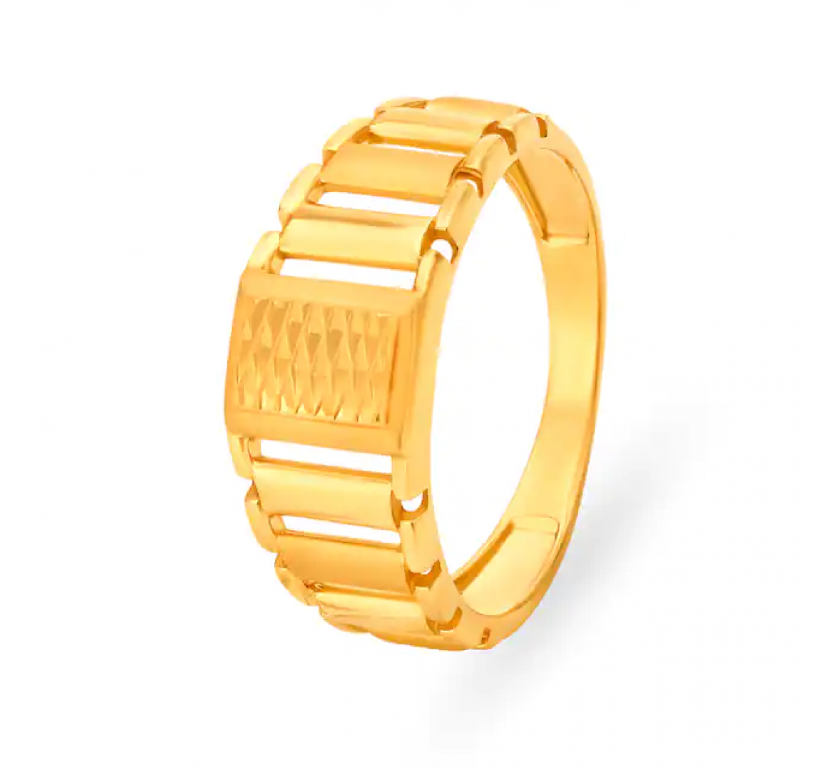 Stylish Gold Mesh Ring