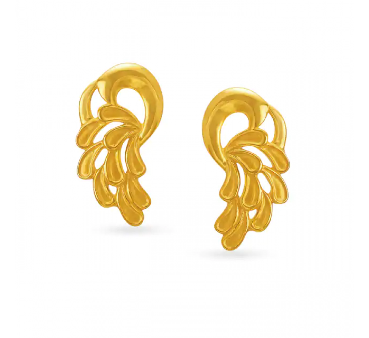 Fancy Peacock Gold Earring