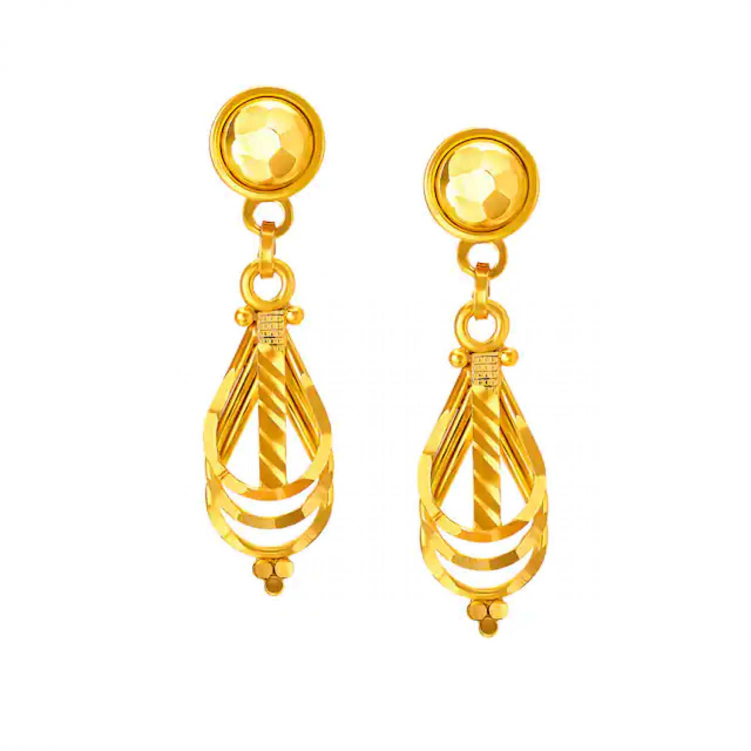 Mehul Drop Gold Earrings