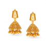 Esoteric Gold Floral Jhumkas