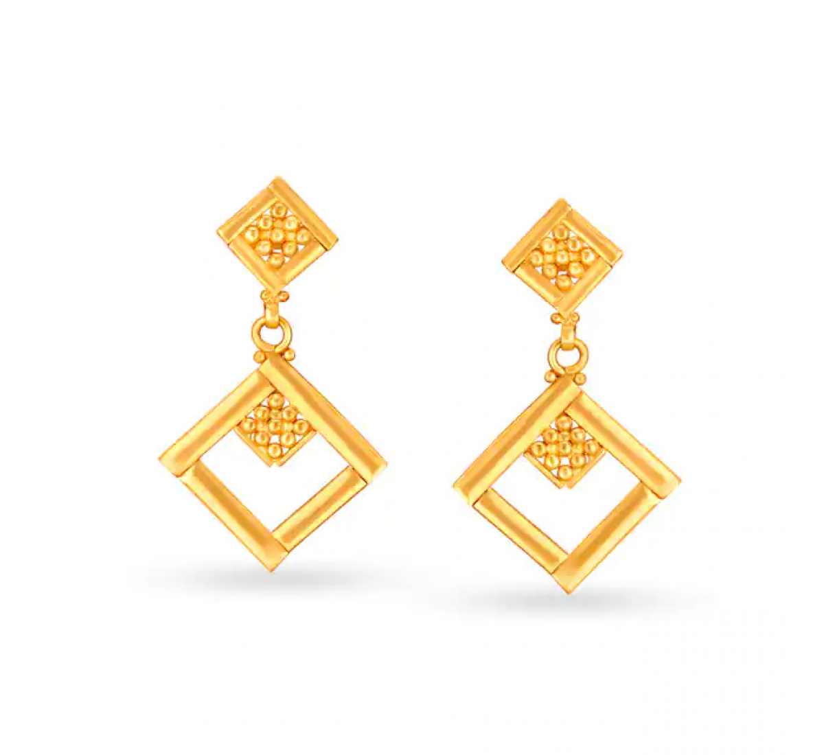 Juhi Drop Gold Earrings