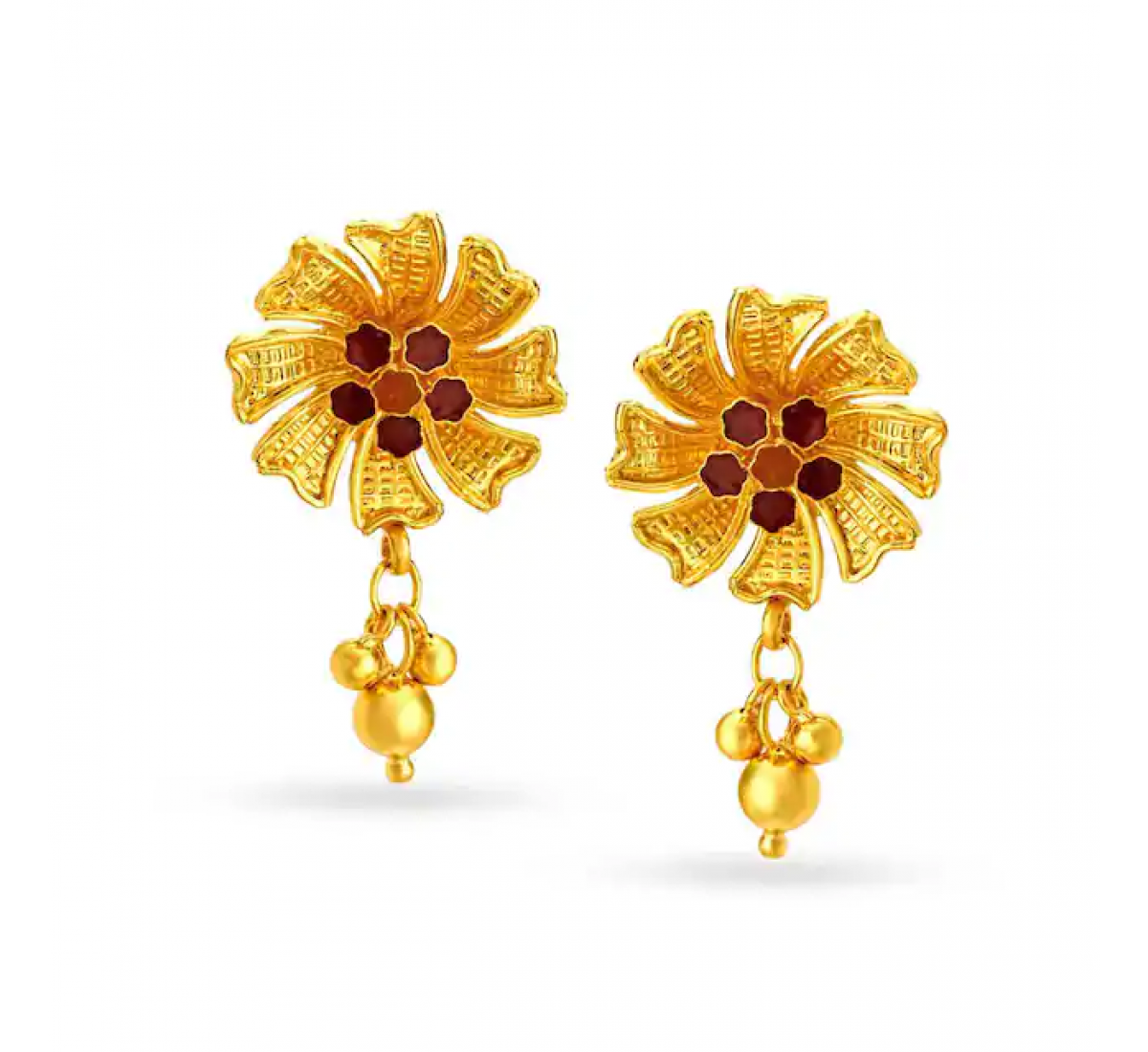 Exuberant Gold Floral Drops
