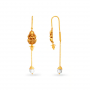 Devotional Deity Sui Dhaga Gold Earrings