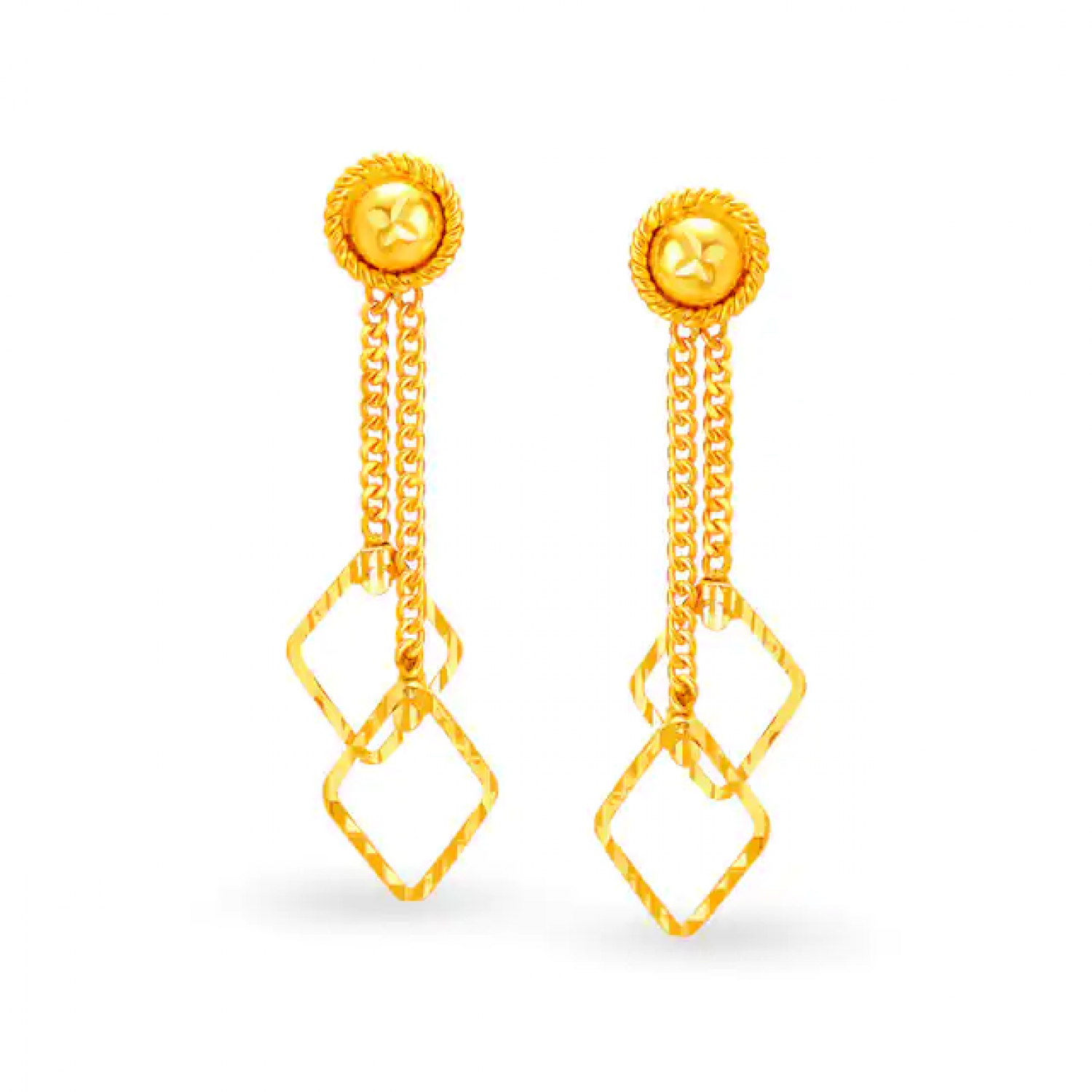 Quinnell Drop Gold Earrings