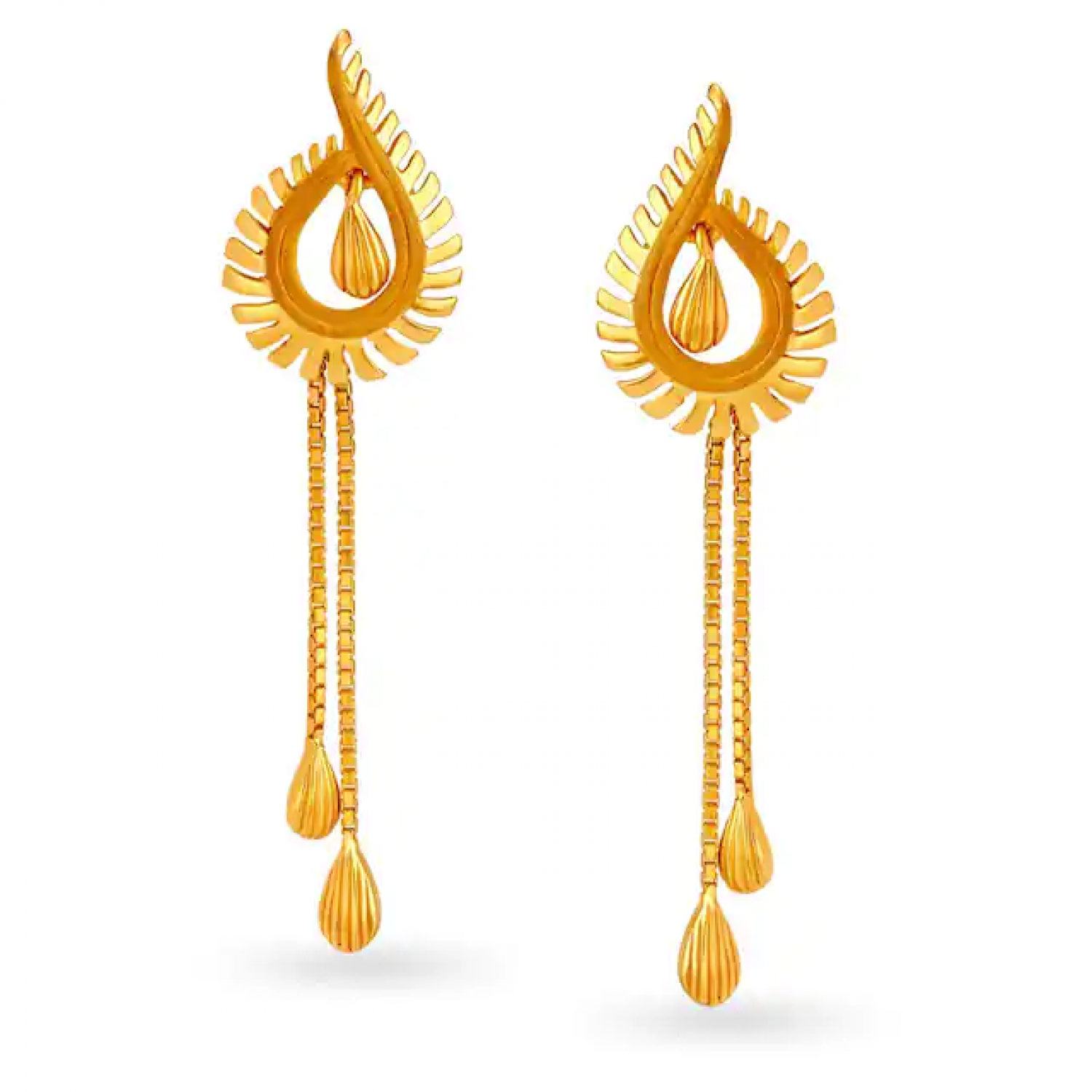 Jaswini Drop Gold Earrings