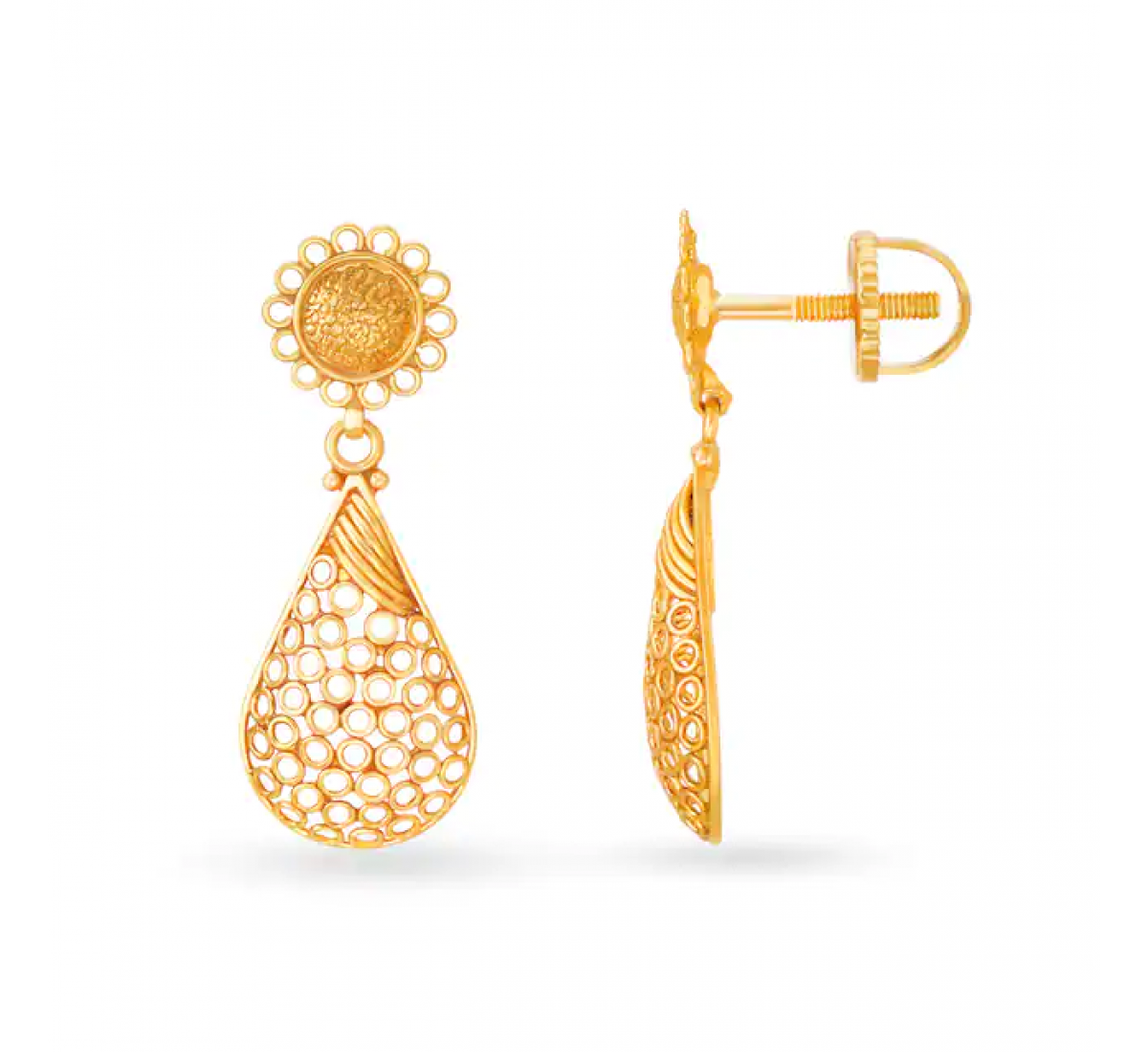 Teardrop Kael Gold Earrings