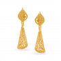 Nia Gold Conch Drop Earrings