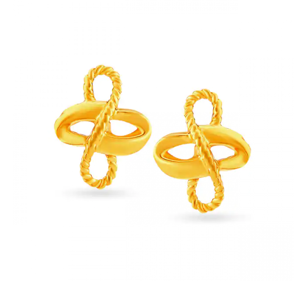 Olive Butterfly Gold Studs