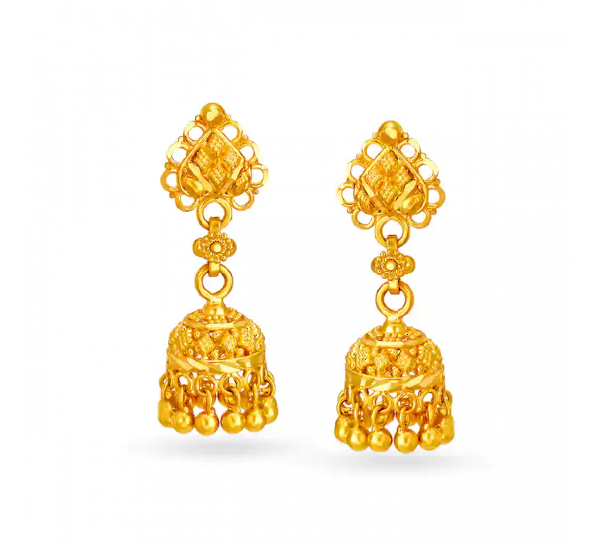 Komal Spring Gold Jhumkas