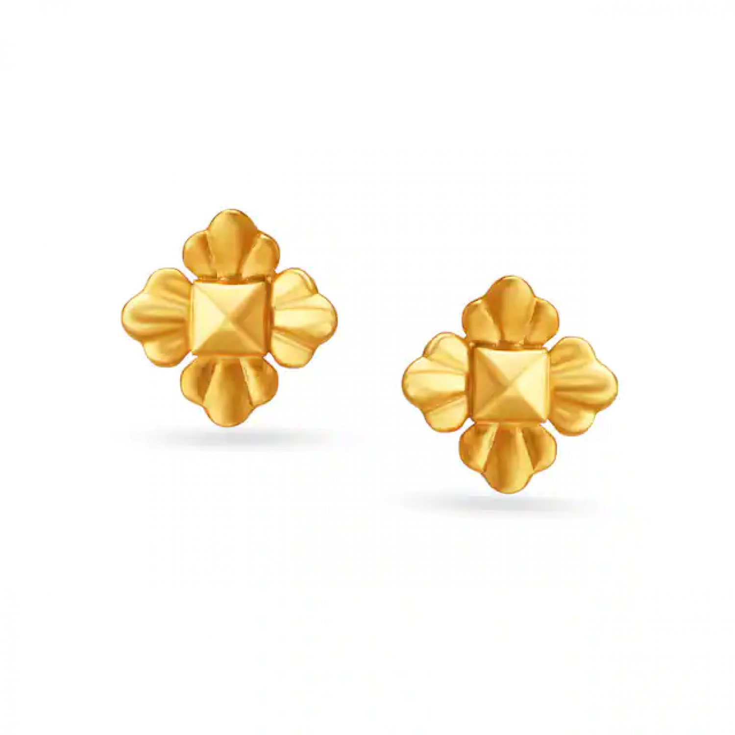 Adorable Floral Gold Stud