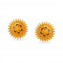 Alluring Floral Gold Stud