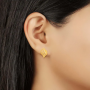 Gold Sleek Marquise Studs