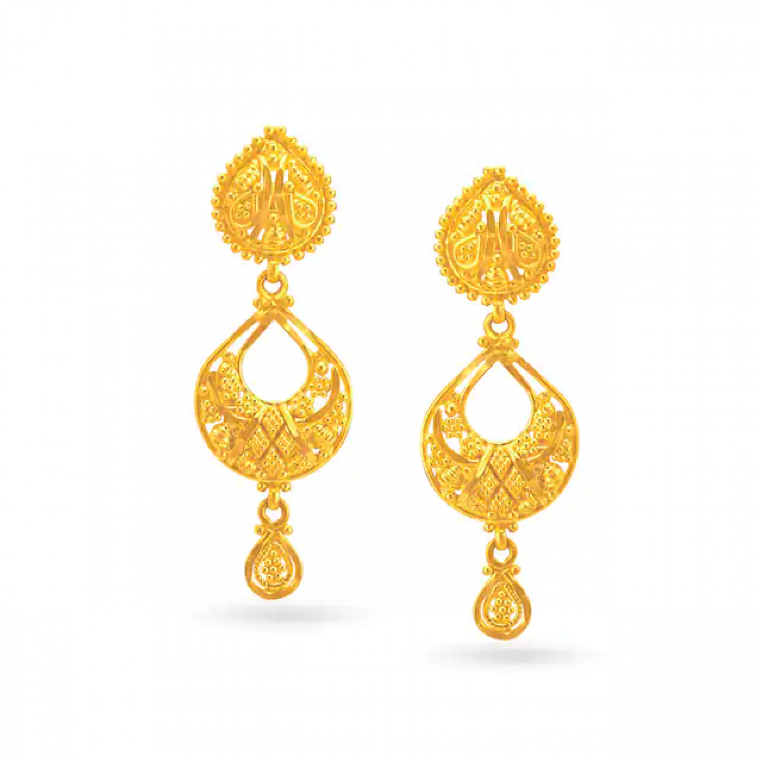 Sienna Drop Gold Earrings