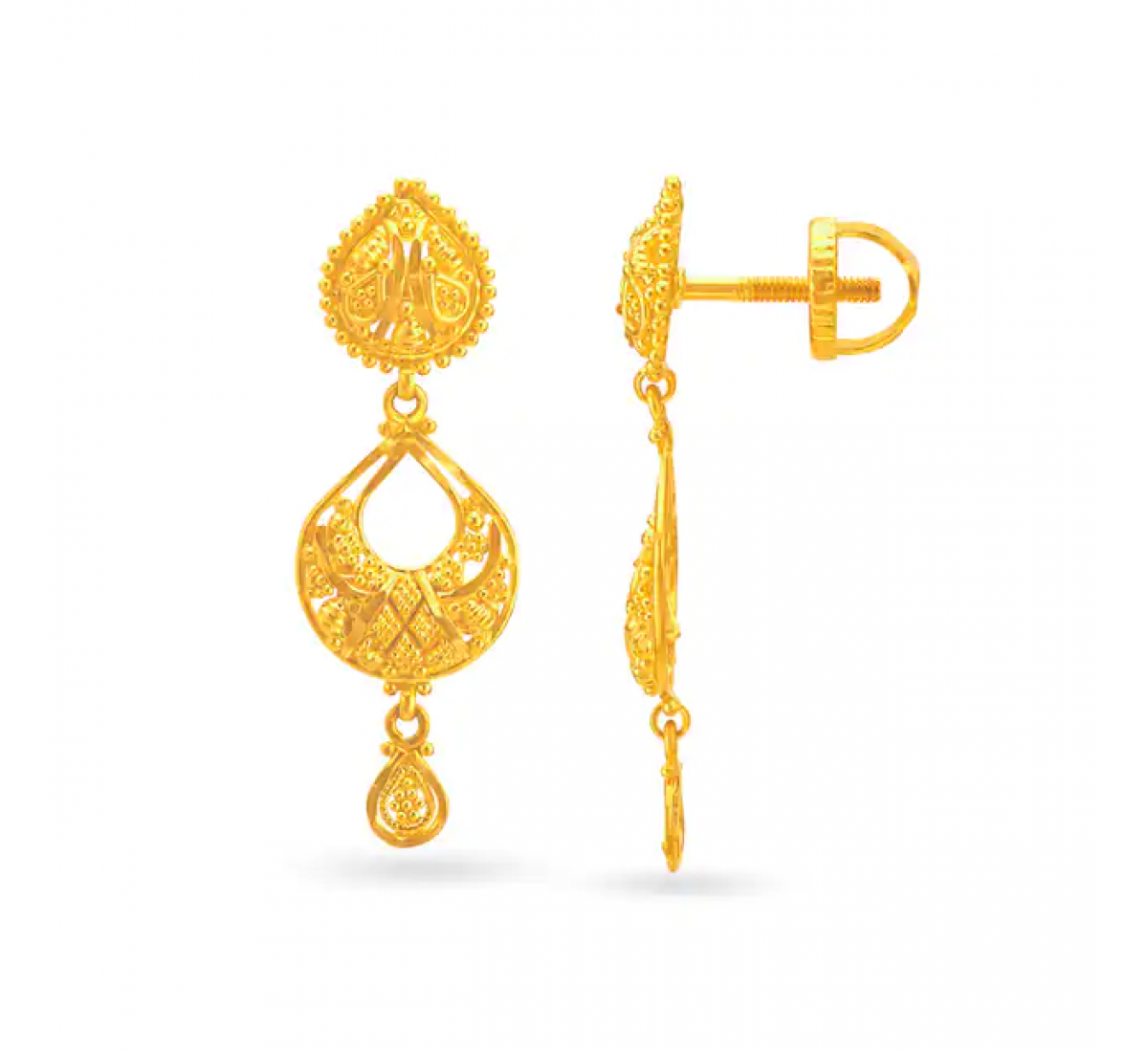 Sienna Drop Gold Earrings