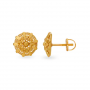 Opulent Gold Floral Stud