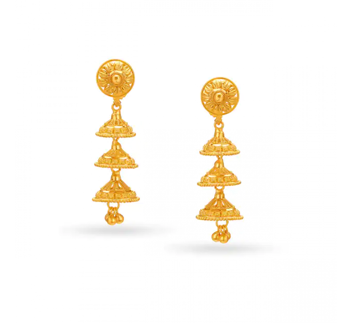 Modern Layer Gold Jhumkas
