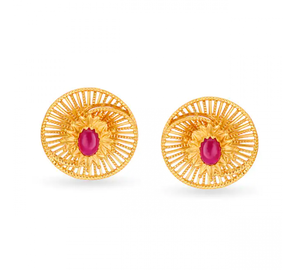 Nolan Circular Gold Studs