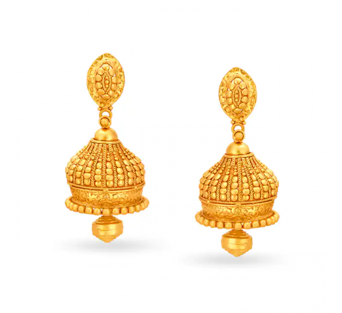 Bhoomi Elegance Gold Jhumkas