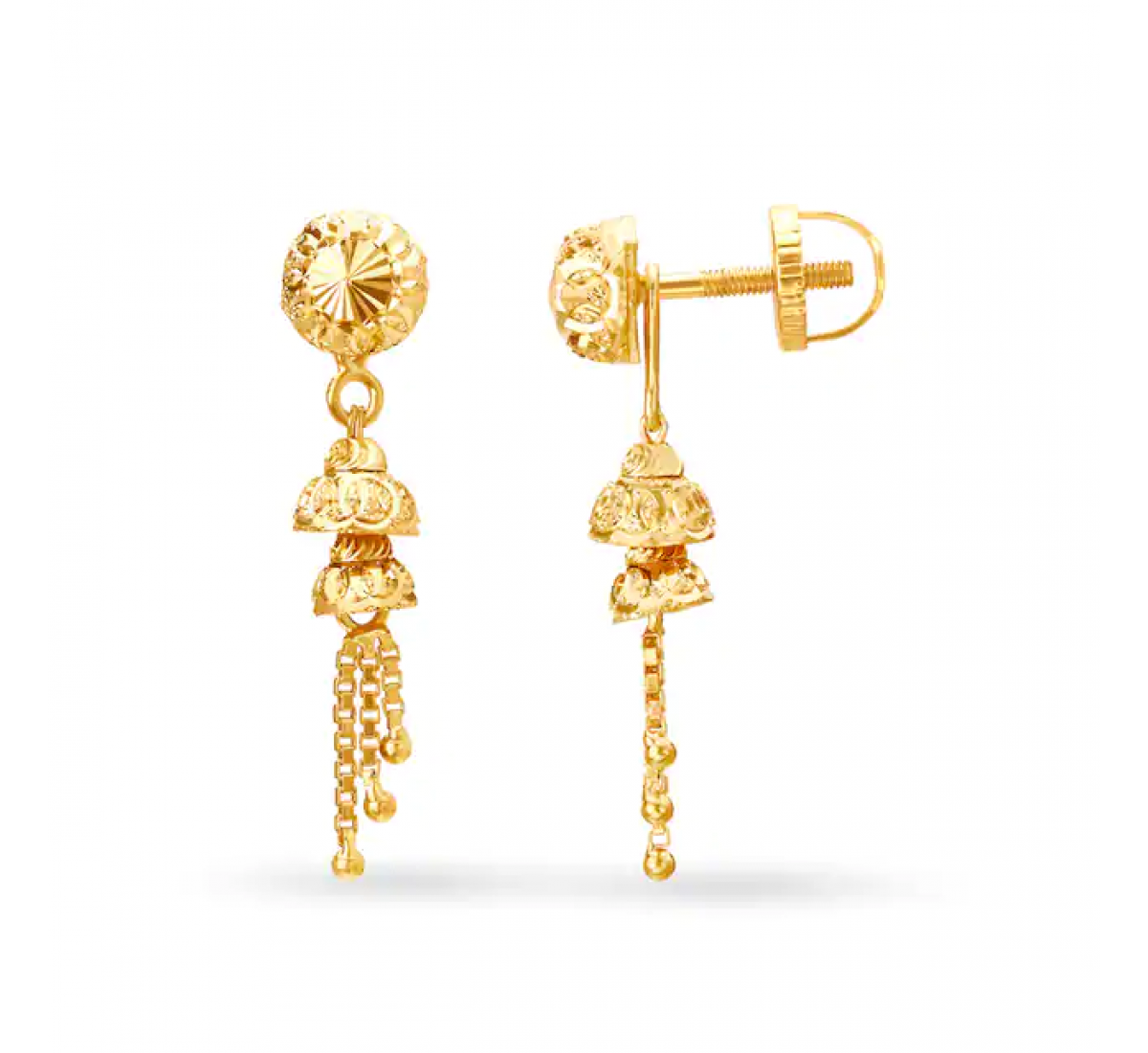 Lustrous Gold Jhumkas