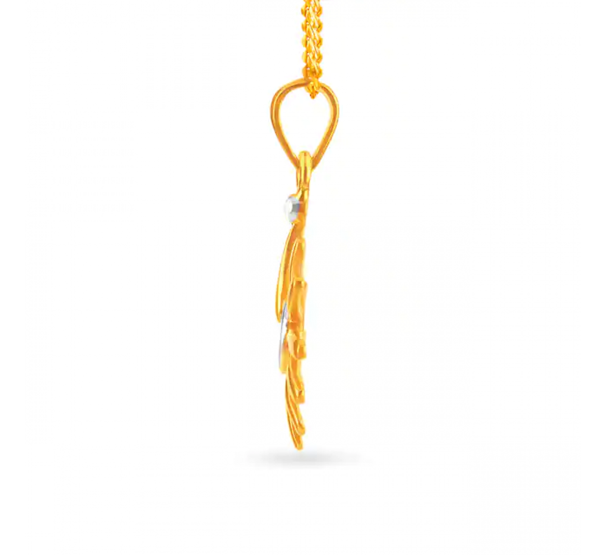 Radiant Gold Floral Pendant