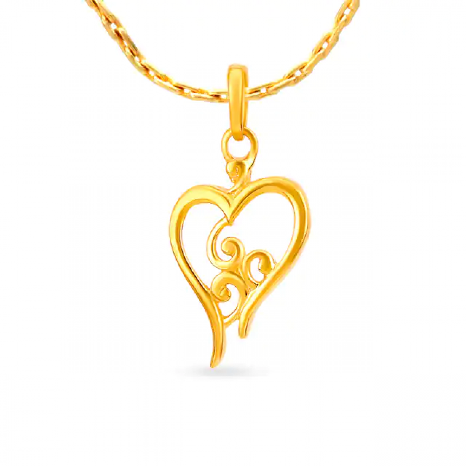 Adorable Gold Heart Pendant