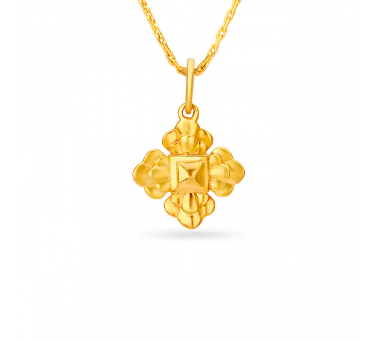Amisha Flower Gold Pendant
