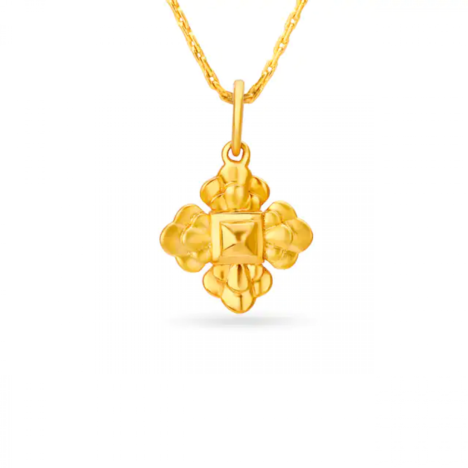 Amisha Flower Gold Pendant