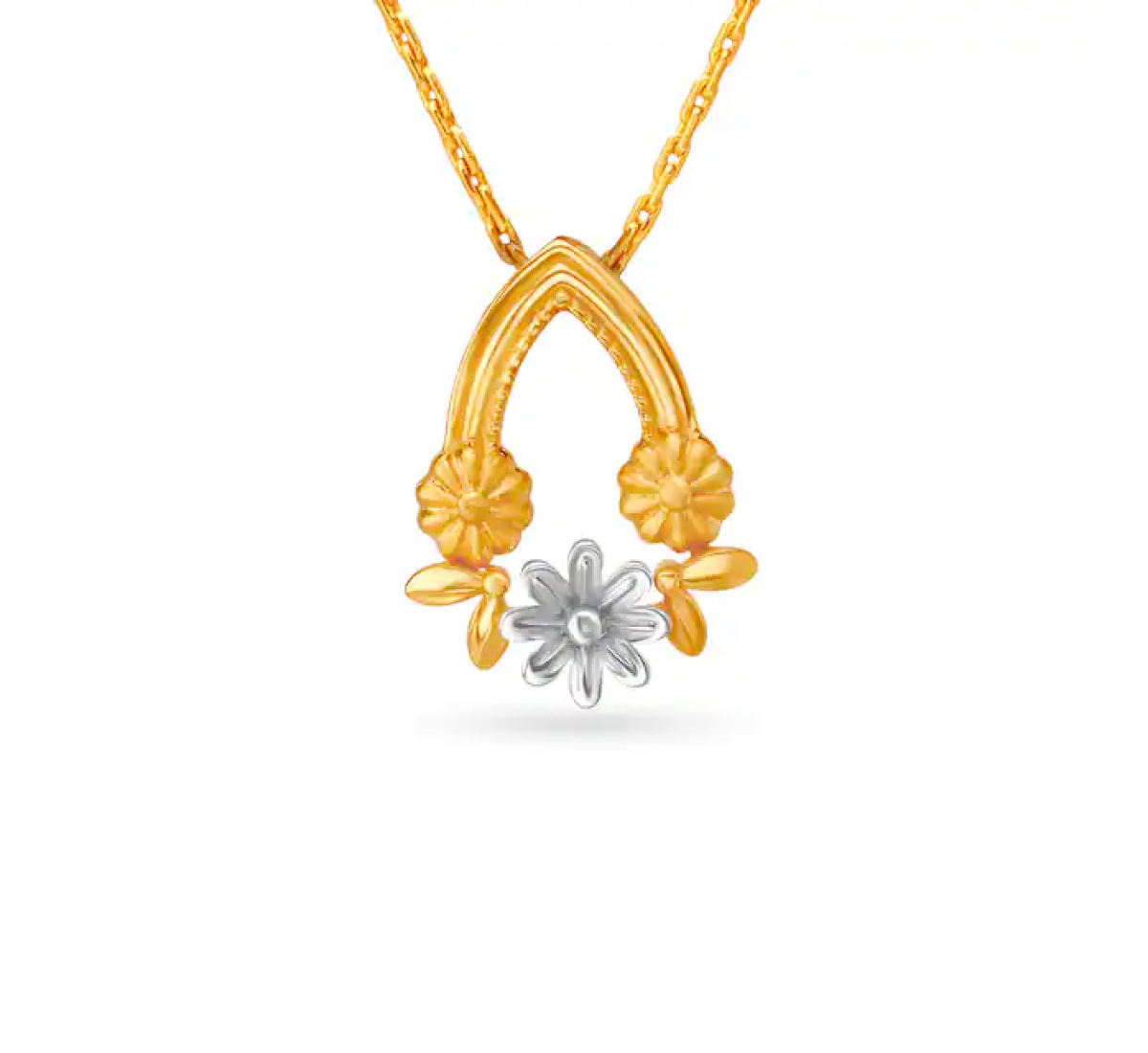 Julia Floral Gold Pendant