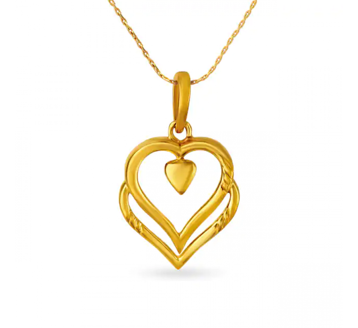Lovely Gold Heart Pendant