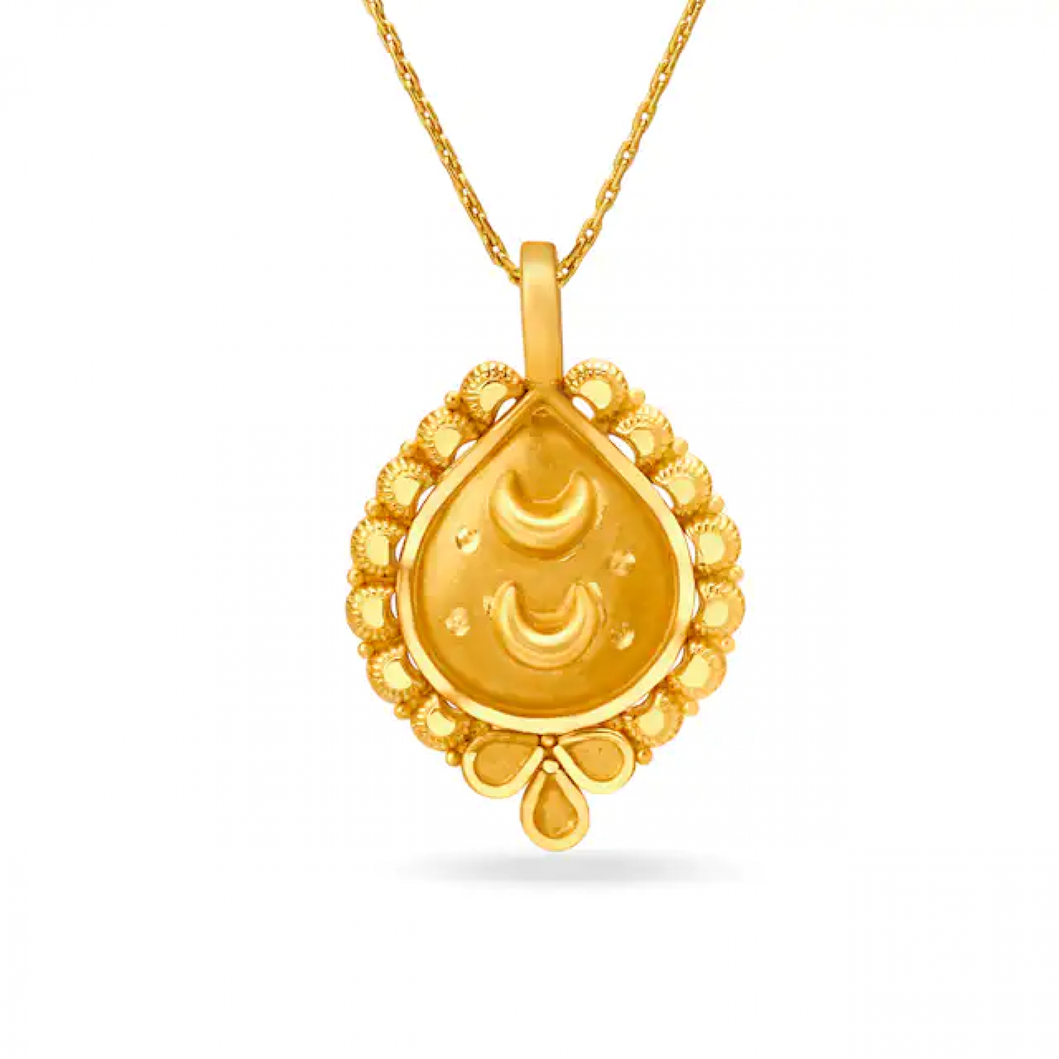 Pear Shape Gold Pendant