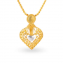Magnificent Heart Gold Pendant