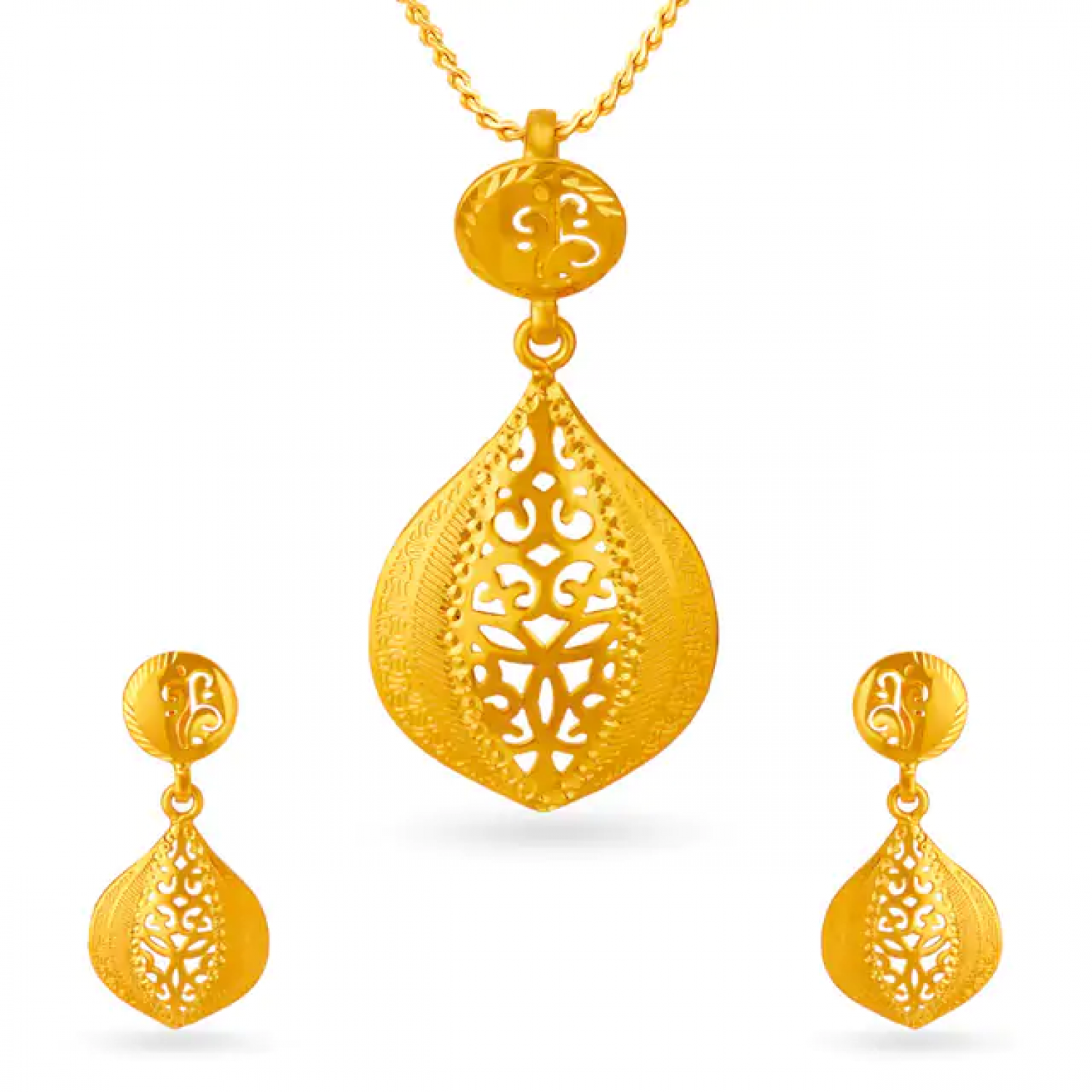 Harmonic Gold Pendant Set