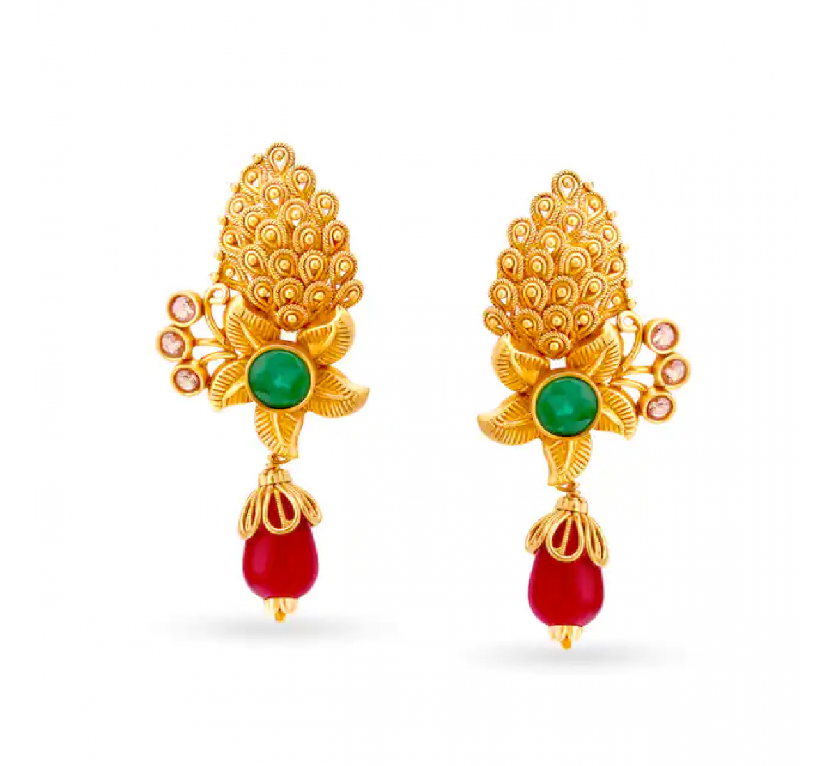 Splendid Mesh Gold Pendant Set