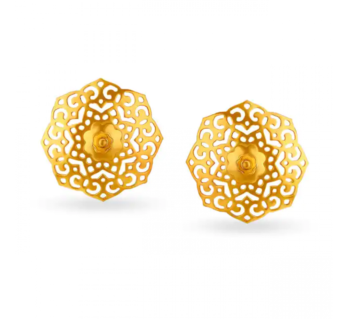 Geometric Zoe Gold Pendant Set