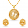 Radiant Gold Pendant Set