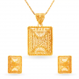 Elaborate Gold Pendant Set