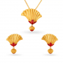 Piper Floral Gold Pendant Set