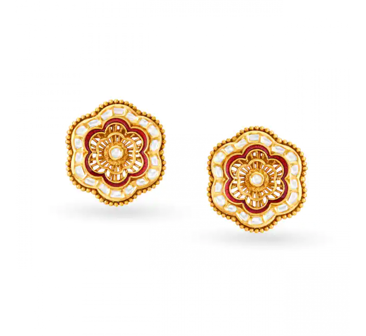 Julius Floral Gold Pendant Set