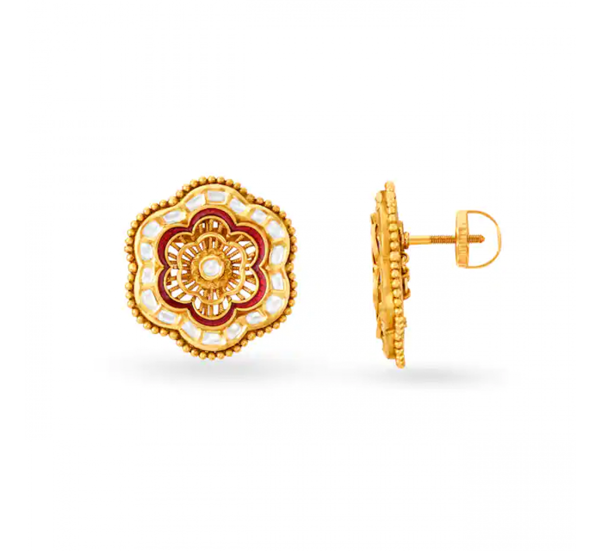 Julius Floral Gold Pendant Set