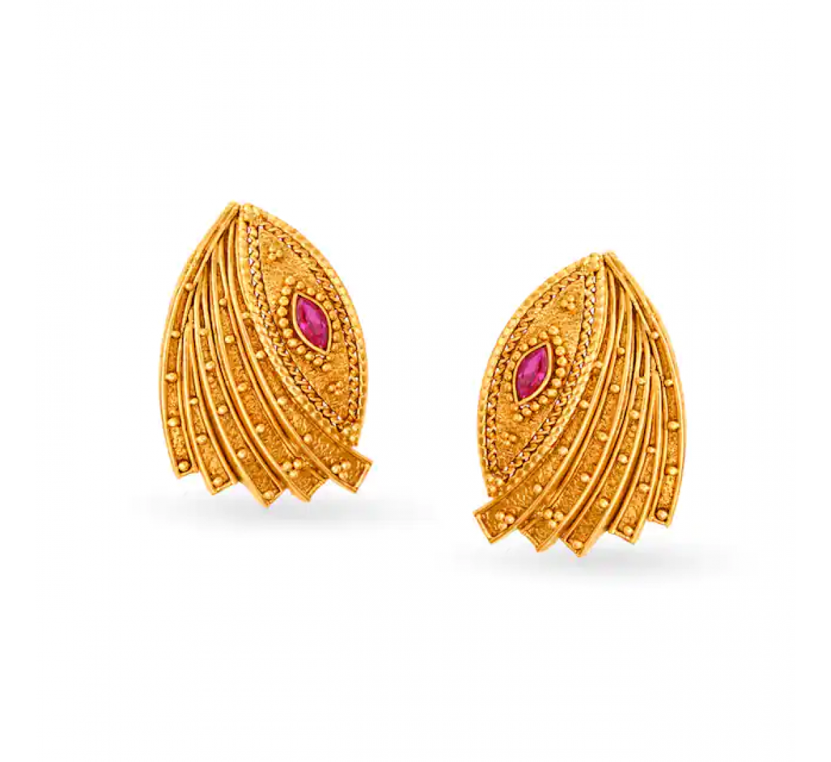 Opulent Lotus Gold Pendant Set